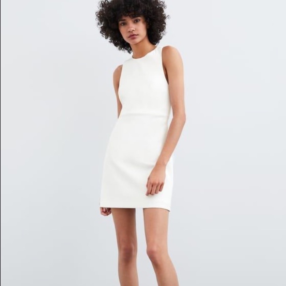Zara white dress